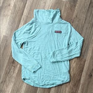 Vineyard Vines Light Blue Pullover with High Collar